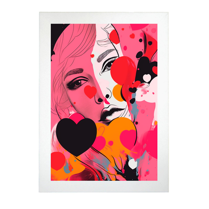 Póster Abstracto de Enamoramiento