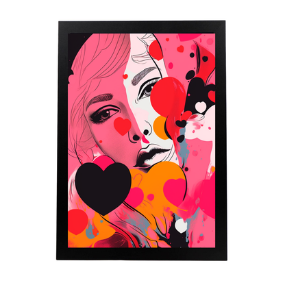 Póster Abstracto de Enamoramiento