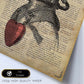 Poster de Escafandra enamorada.Láminas vintage para Posters con diseño vintage y definiciones.-Artwork-Nacnic-Nacnic Estudio SL