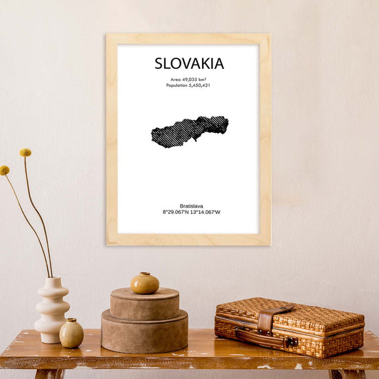 Poster de Eslovaquia. Láminas de paises y continentes del mundo.-Artwork-Nacnic-Nacnic Estudio SL