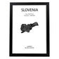 Poster de Eslovenia. Láminas de paises y continentes del mundo.-Artwork-Nacnic-A3-Marco Negro-Nacnic Estudio SL