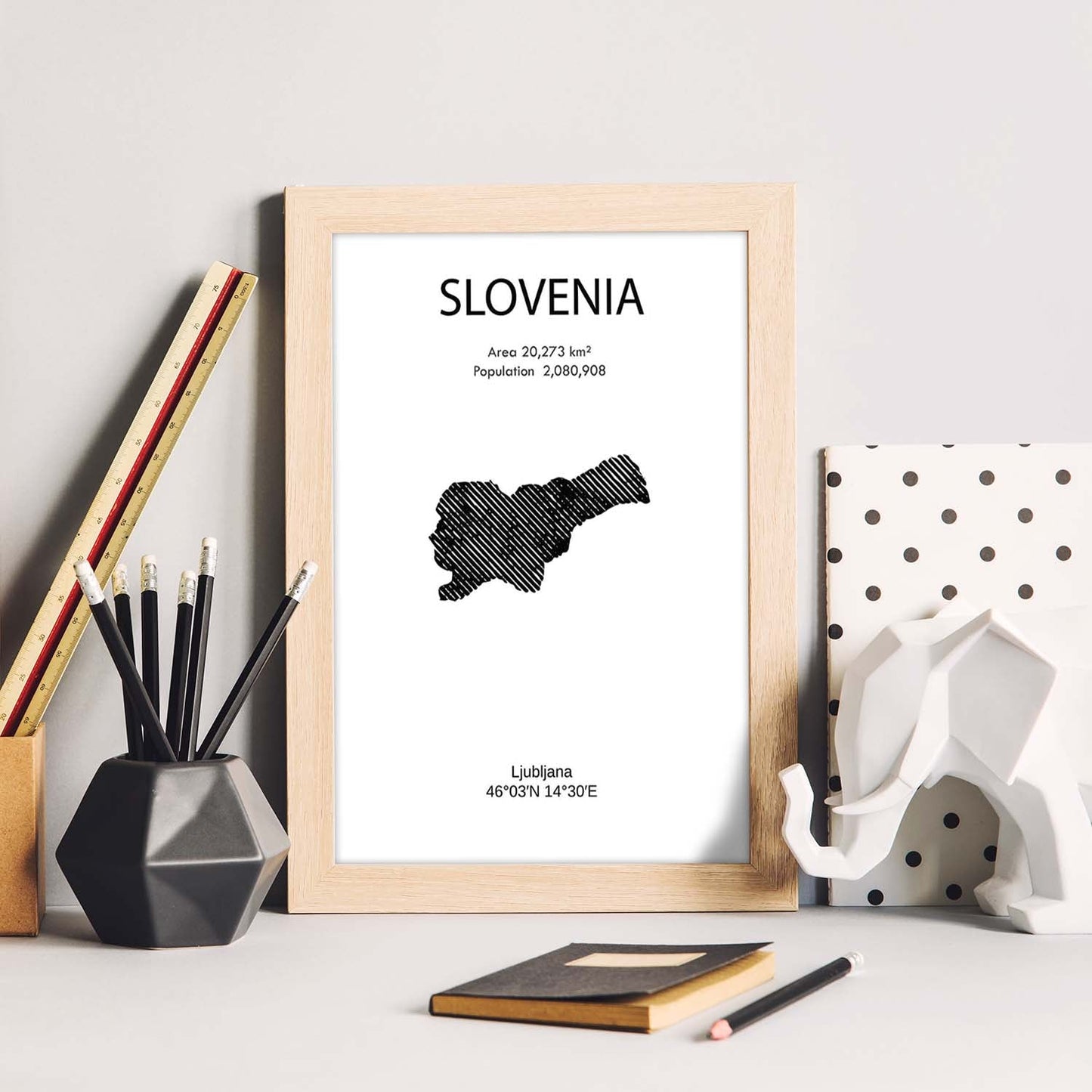 Poster de Eslovenia. Láminas de paises y continentes del mundo.-Artwork-Nacnic-Nacnic Estudio SL