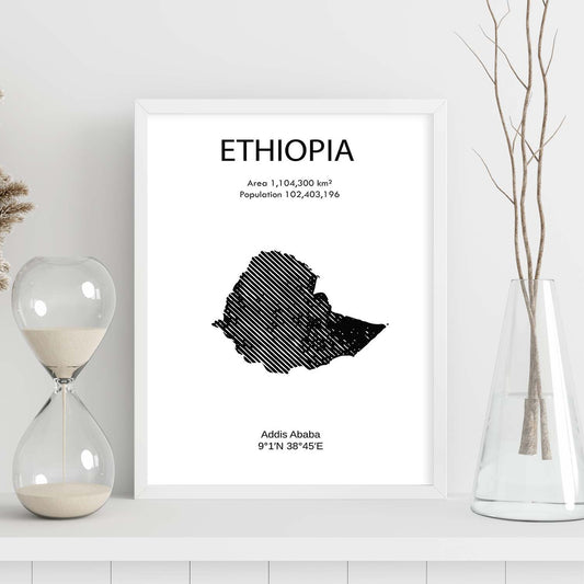 Poster de Etiopía. Láminas de paises y continentes del mundo.-Artwork-Nacnic-Nacnic Estudio SL