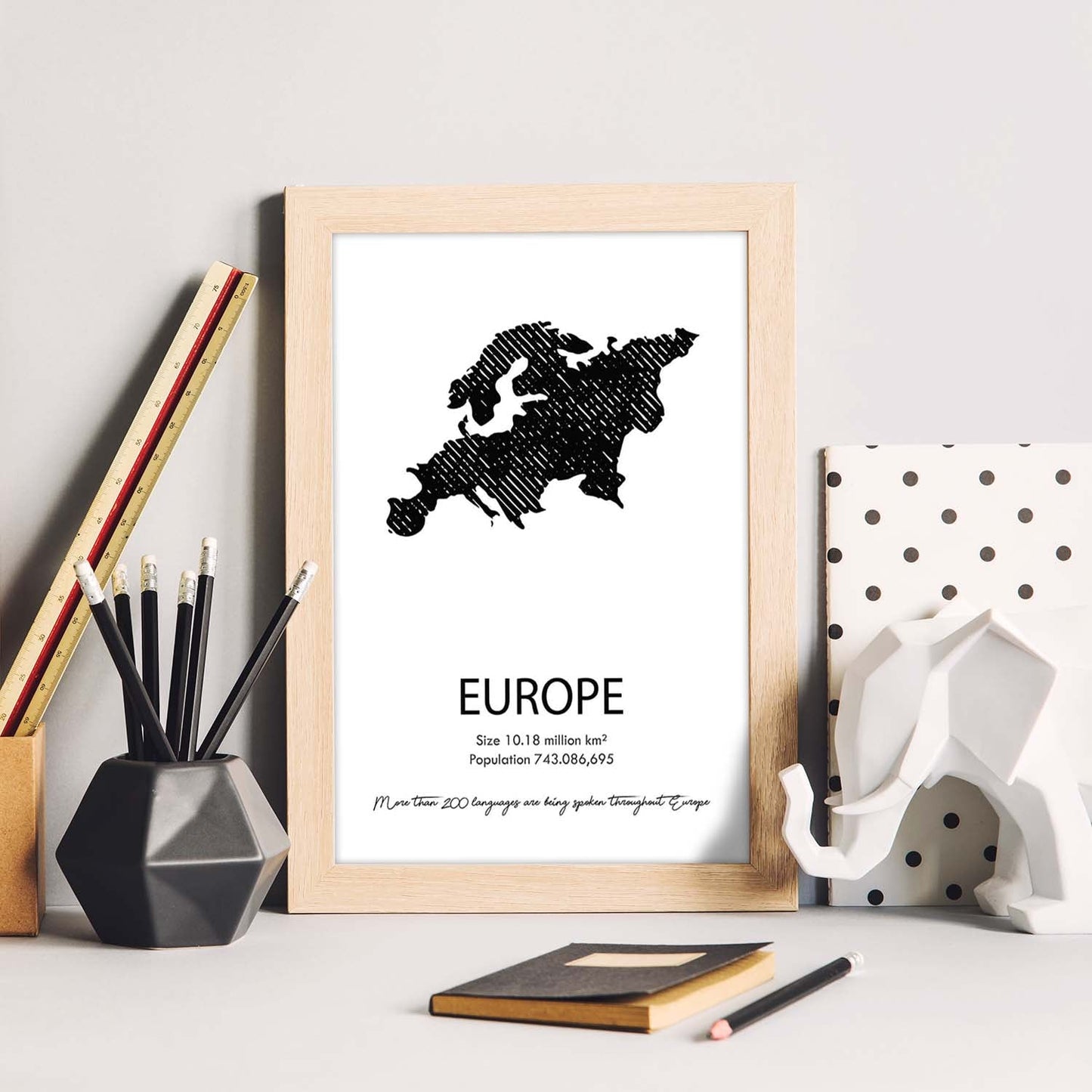Poster de Europe. Láminas de paises y continentes del mundo.-Artwork-Nacnic-Nacnic Estudio SL