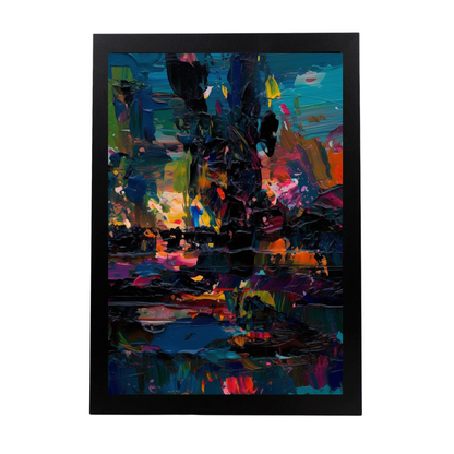 Póster de Expresionismo Abstracto Inspirado en la C