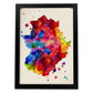 Poster de Extremadura. Láminas e ilustraciones de ciudades, comunidades, y mapas de España.-Artwork-Nacnic-A4-Marco Negro-Nacnic Estudio SL