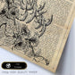 Poster de Fenix blanco y negro. Láminas de animales con definiciones. Ilustraciones de animales con textos.-Artwork-Nacnic-Nacnic Estudio SL