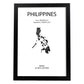 Poster de Filipinas. Láminas de paises y continentes del mundo.-Artwork-Nacnic-A3-Marco Negro-Nacnic Estudio SL