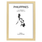 Poster de Filipinas. Láminas de paises y continentes del mundo.-Artwork-Nacnic-A4-Marco Madera clara-Nacnic Estudio SL