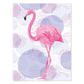 Poster de flamencos. Lámina Flamenco dulce con imágenes de flamencos sobre fondo colorido. Posters de aves con diseño.-Artwork-Nacnic-A4-Sin marco-Nacnic Estudio SL