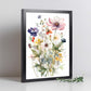 Póster Acuarela de Flores Silvestres
