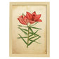 Poster de flores vintage. Lámina Hemerocallis, daylily con diseño vintage.-Artwork-Nacnic-A4-Marco Madera clara-Nacnic Estudio SL