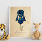 Poster de flores vintage. Lámina Iris con diseño vintage.-Artwork-Nacnic-Nacnic Estudio SL