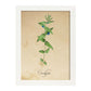 Poster de flores vintage. Lámina Menta con diseño vintage.-Artwork-Nacnic-A4-Marco Blanco-Nacnic Estudio SL