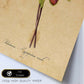 Poster de flores vintage. Lámina Orchidaceae yellow 2 con diseño vintage.-Artwork-Nacnic-Nacnic Estudio SL