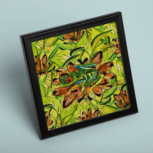 Poster de flores y naturaleza. Lámina cuadrada A todo color, ilustrada con dibujos a color.-Artwork-Nacnic-Nacnic Estudio SL