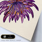 Poster de flores y naturaleza. Lámina cuadrada Flor de peineta, ilustrada con dibujos a color.-Artwork-Nacnic-Nacnic Estudio SL
