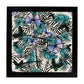 Poster de flores y naturaleza. Lámina cuadrada Oscuridad romantica, ilustrada con dibujos a color.-Artwork-Nacnic-25x25 cm-Marco Negro-Nacnic Estudio SL