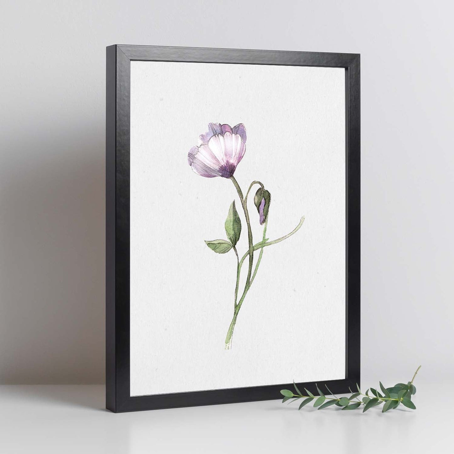 Poster de flores y plantas. Lámina con estilo óleo, con imágenes de vegetación, florales, y de plantas.-Artwork-Nacnic-Nacnic Estudio SL