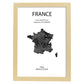 Poster de Francia. Láminas de paises y continentes del mundo.-Artwork-Nacnic-A3-Marco Madera clara-Nacnic Estudio SL