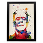 Poster de Frankenstein con diseño acuarela. Mix de láminas con estilo acuarela-Artwork-Nacnic-A3-Marco Negro-Nacnic Estudio SL