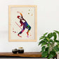 Poster de fred astaire con palo. Láminas de cine, películas, y actores. Posters de películas antiguas con estilo acuarela.-Artwork-Nacnic-A4-Sin marco-Nacnic Estudio SL