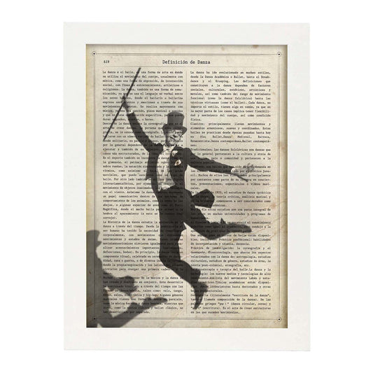 Poster de Fred Astaire. Láminas de personajes importantes. Posters de músicos, actores, inventores, exploradores, ...-Artwork-Nacnic-A4-Marco Blanco-Nacnic Estudio SL