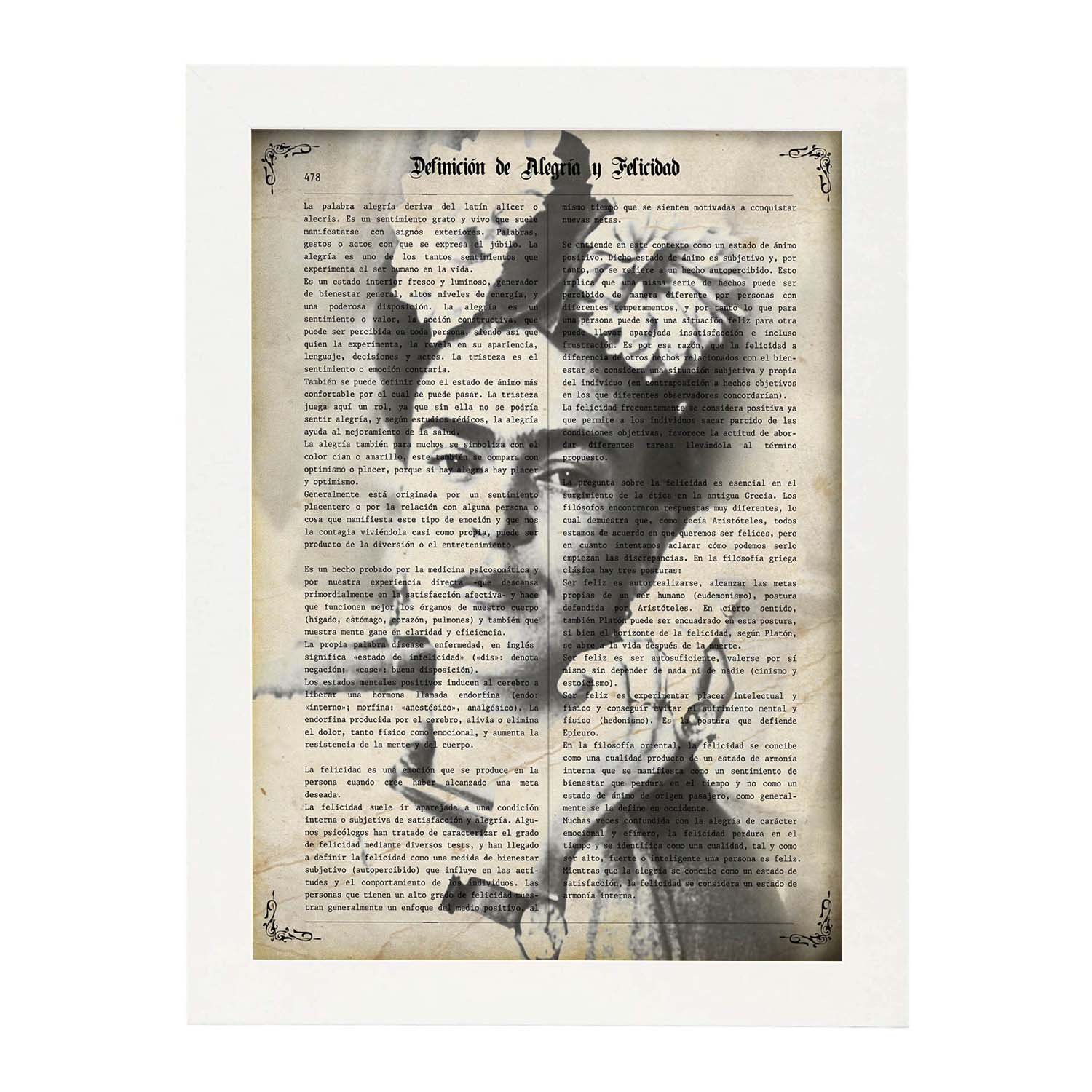 Poster de Frida Kahlo blanco y negro. Láminas de personajes importantes. Posters de músicos, actores, inventores, exploradores, ...-Artwork-Nacnic-A3-Marco Blanco-Nacnic Estudio SL