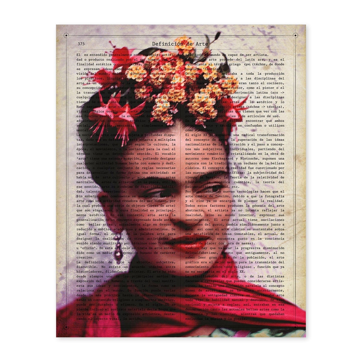Poster de Frida Kahlo. Láminas de personajes importantes. Posters de músicos, actores, inventores, exploradores, ...-Artwork-Nacnic-A4-Sin marco-Nacnic Estudio SL