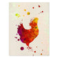 Poster de Gallina con diseño acuarela. Mix de láminas con estilo acuarela-Artwork-Nacnic-A4-Sin marco-Nacnic Estudio SL