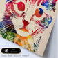 Poster de Gato de frente con diseño acuarela. Mix de láminas con estilo acuarela-Artwork-Nacnic-Nacnic Estudio SL