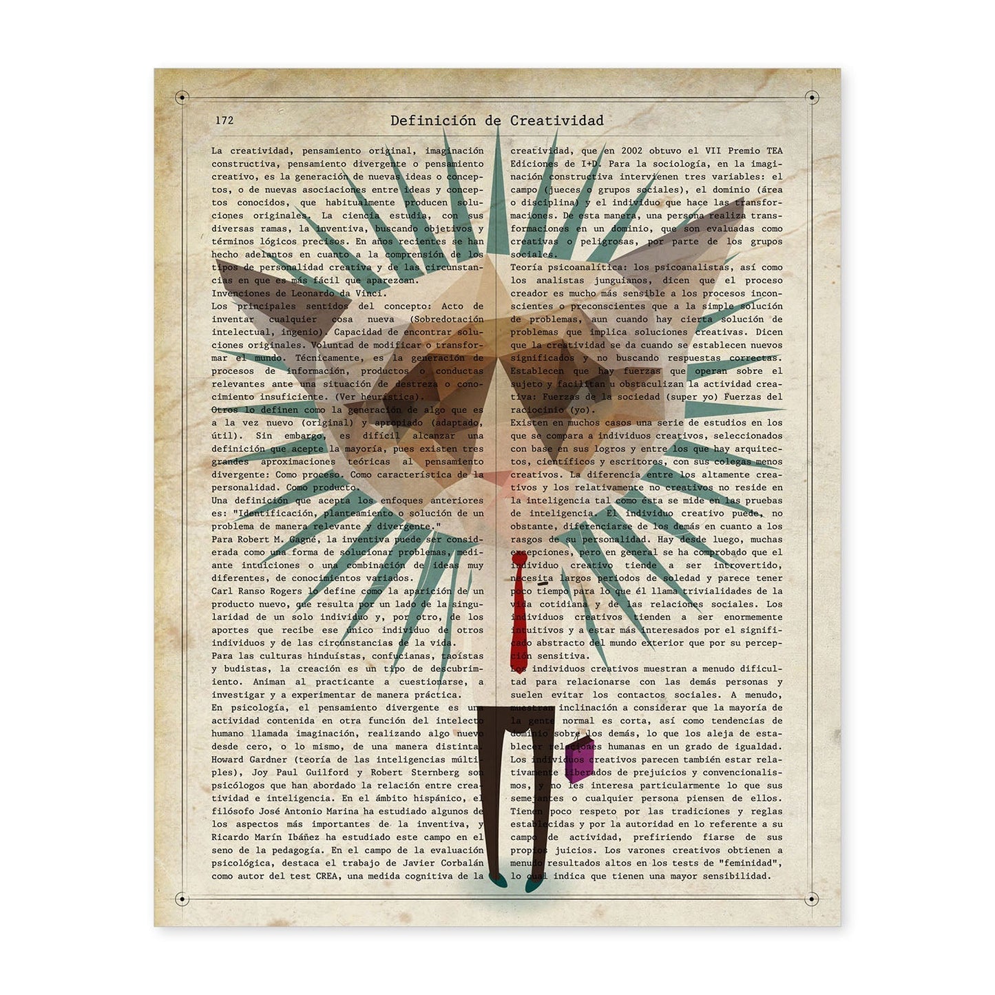 Poster de Gato ejecutivo. Láminas de animales con definiciones. Ilustraciones de animales con textos.-Artwork-Nacnic-A4-Sin marco-Nacnic Estudio SL