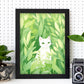 Lámina de Gato Estilo Jardín Ryo Takemasa y Wu