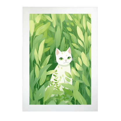 Lámina de Gato Estilo Jardín Ryo Takemasa y Wu