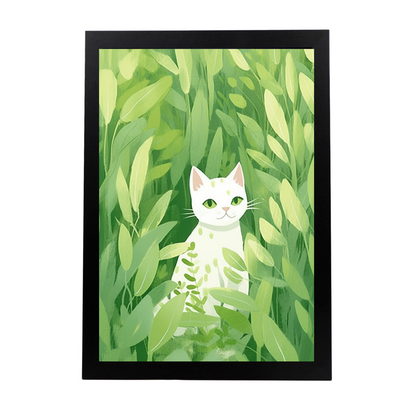 Lámina de Gato Estilo Jardín Ryo Takemasa y Wu