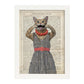 Poster de Gato haciendo la burla. Láminas de animales con definiciones. Ilustraciones de animales con textos.-Artwork-Nacnic-Nacnic Estudio SL