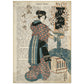 Poster de Geisha con preparativos. Láminas de geishas. Diseños japoneses con definiciones de la cultura japonesa.-Artwork-Nacnic-A4-Sin marco-Nacnic Estudio SL