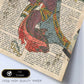 Poster de Geisha con sombrilla. Láminas de geishas. Diseños japoneses con definiciones de la cultura japonesa.-Artwork-Nacnic-Nacnic Estudio SL