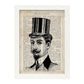 Poster de Gentleman. Láminas vintage con definiciones. Diseño de interiores.-Artwork-Nacnic-A3-Marco Blanco-Nacnic Estudio SL