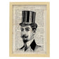 Poster de Gentleman. Láminas vintage con definiciones. Diseño de interiores.-Artwork-Nacnic-A3-Marco Madera clara-Nacnic Estudio SL