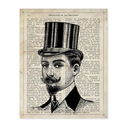 Poster de Gentleman. Láminas vintage con definiciones. Diseño de interiores.-Artwork-Nacnic-A4-Sin marco-Nacnic Estudio SL
