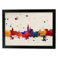 Poster de Gijon. Láminas e ilustraciones de ciudades, comunidades, y mapas de España.-Artwork-Nacnic-A4-Marco Negro-Nacnic Estudio SL