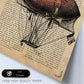 Poster de Globo rojizo. Láminas de globos aeroestáticos. Diseño con imágenes de globos.-Artwork-Nacnic-Nacnic Estudio SL