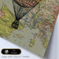 Poster de Globo rosa en Europa. Láminas de globos aeroestáticos. Diseño con imágenes de globos.-Artwork-Nacnic-Nacnic Estudio SL