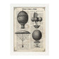 Poster de Globos Vintage. Láminas de globos aeroestáticos. Diseño con imágenes de globos.-Artwork-Nacnic-Nacnic Estudio SL