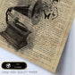 Poster de Gramola con mariposas 2. Láminas musicales con definiciones para-Artwork-Nacnic-Nacnic Estudio SL
