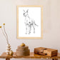Poster de Gran danes blanco. Lámina decorativa de perros.-Artwork-Nacnic-Nacnic Estudio SL