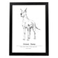 Poster de Gran danes texto. Lámina decorativa de perros.-Artwork-Nacnic-A3-Marco Negro-Nacnic Estudio SL
