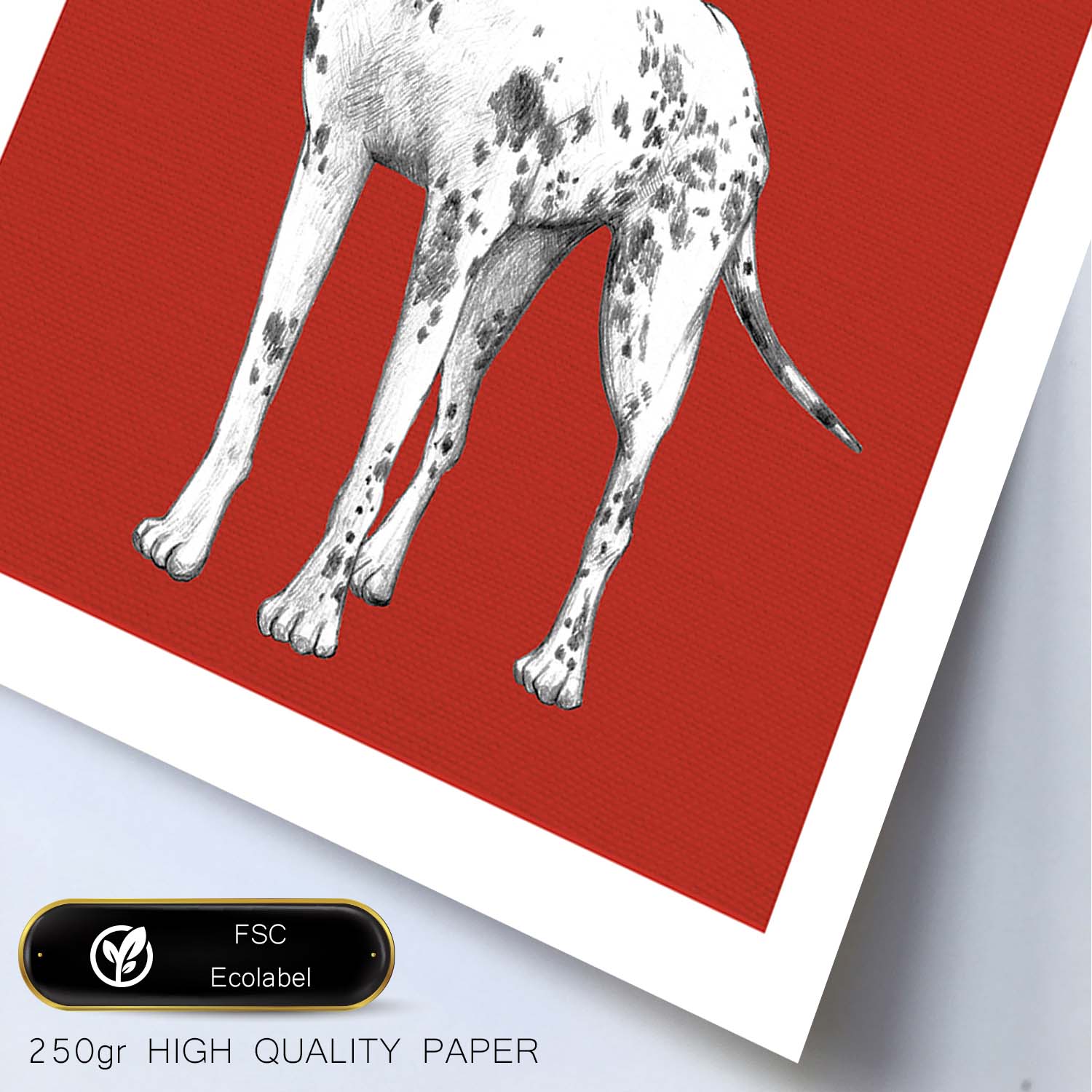 Poster de Gran danes. Lámina decorativa de perros.-Artwork-Nacnic-Nacnic Estudio SL
