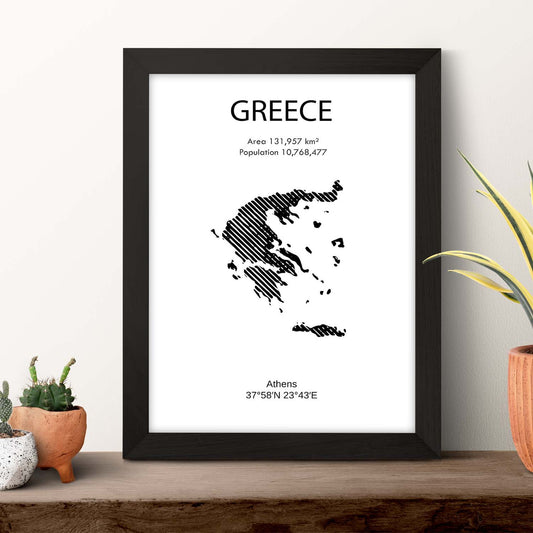 Poster de Grecia. Láminas de paises y continentes del mundo.-Artwork-Nacnic-Nacnic Estudio SL